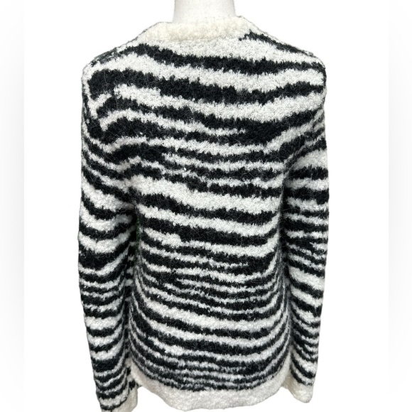 J. CREW Boucle Zebra Wool Alpaca Blend Size M - Picture 4 of 7